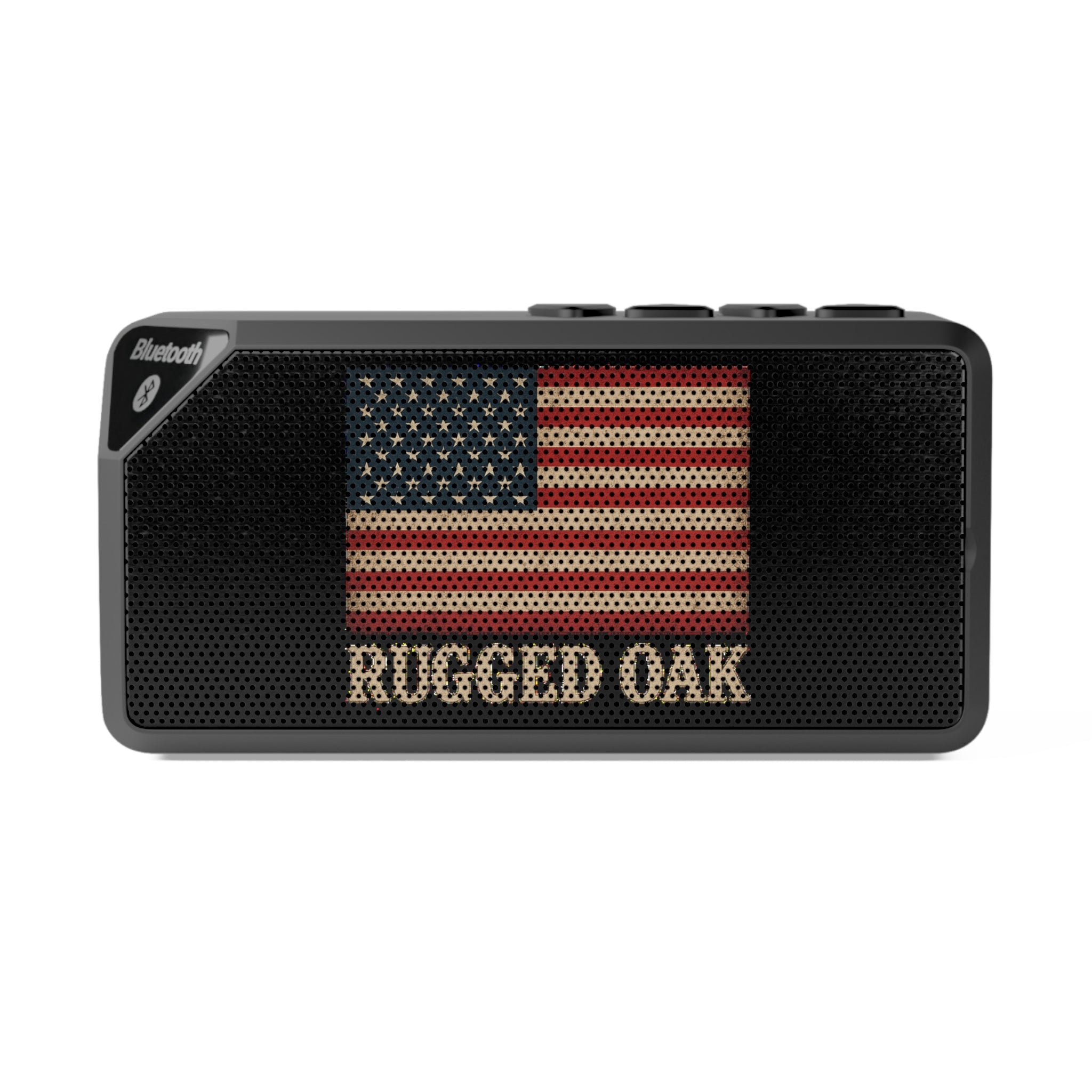 Vintage American Flag Bluetooth Speaker — Rugged Oak Portable Speaker