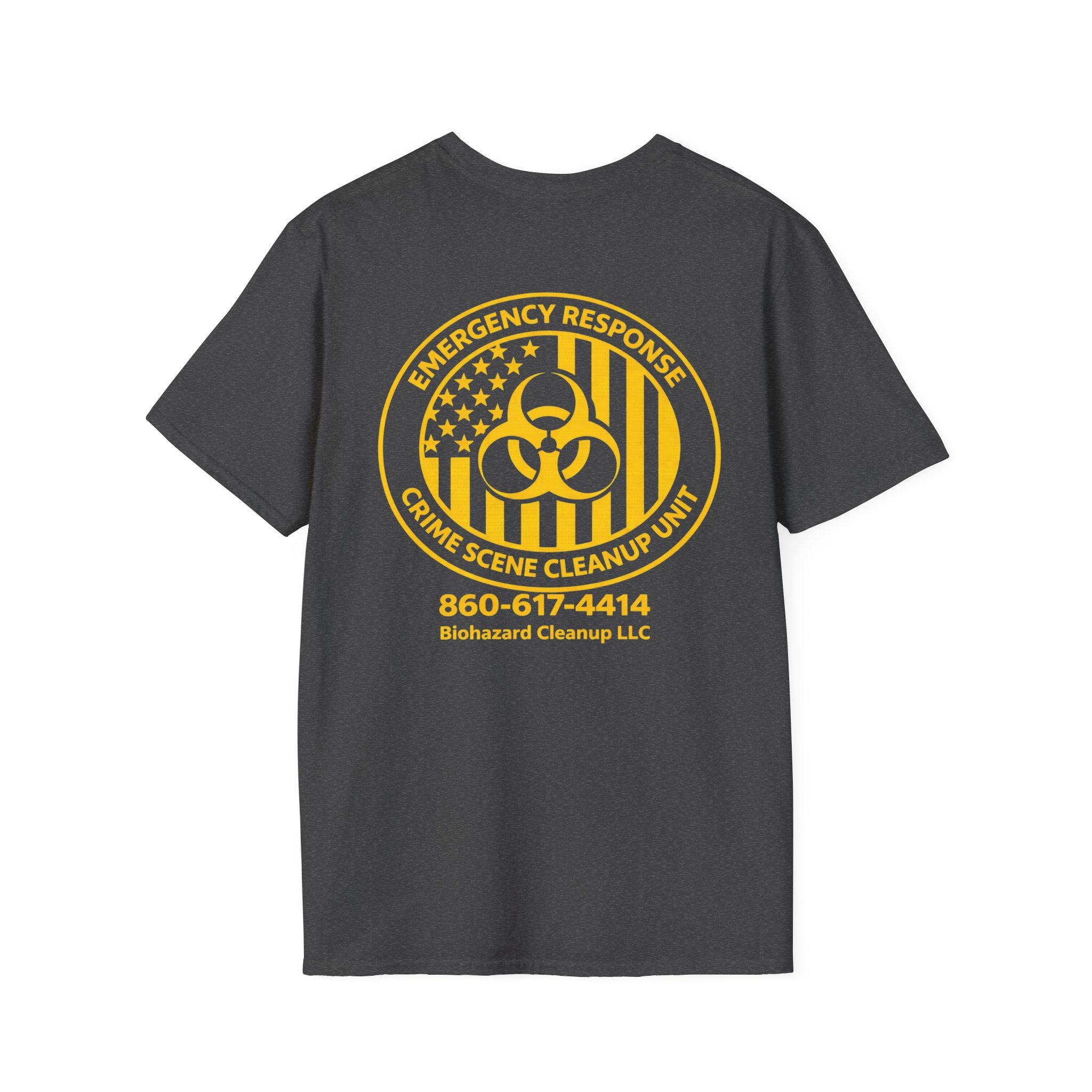 Biohazard Cleanup T-Shirt — Emergency Response Crime Scene Unit Logo
