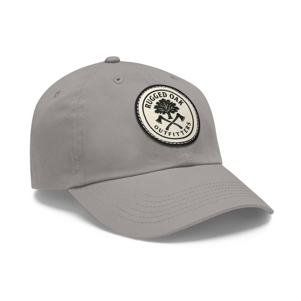 Rugged Oak Outfitters Leather Patch Dad Hat — Outdoor Baseball Cap