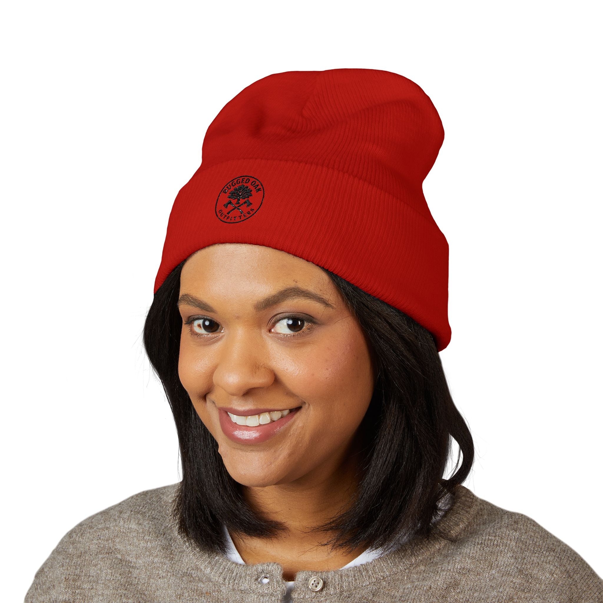 Embroidered, Rugged Oak Classic Cuffed Beanie
