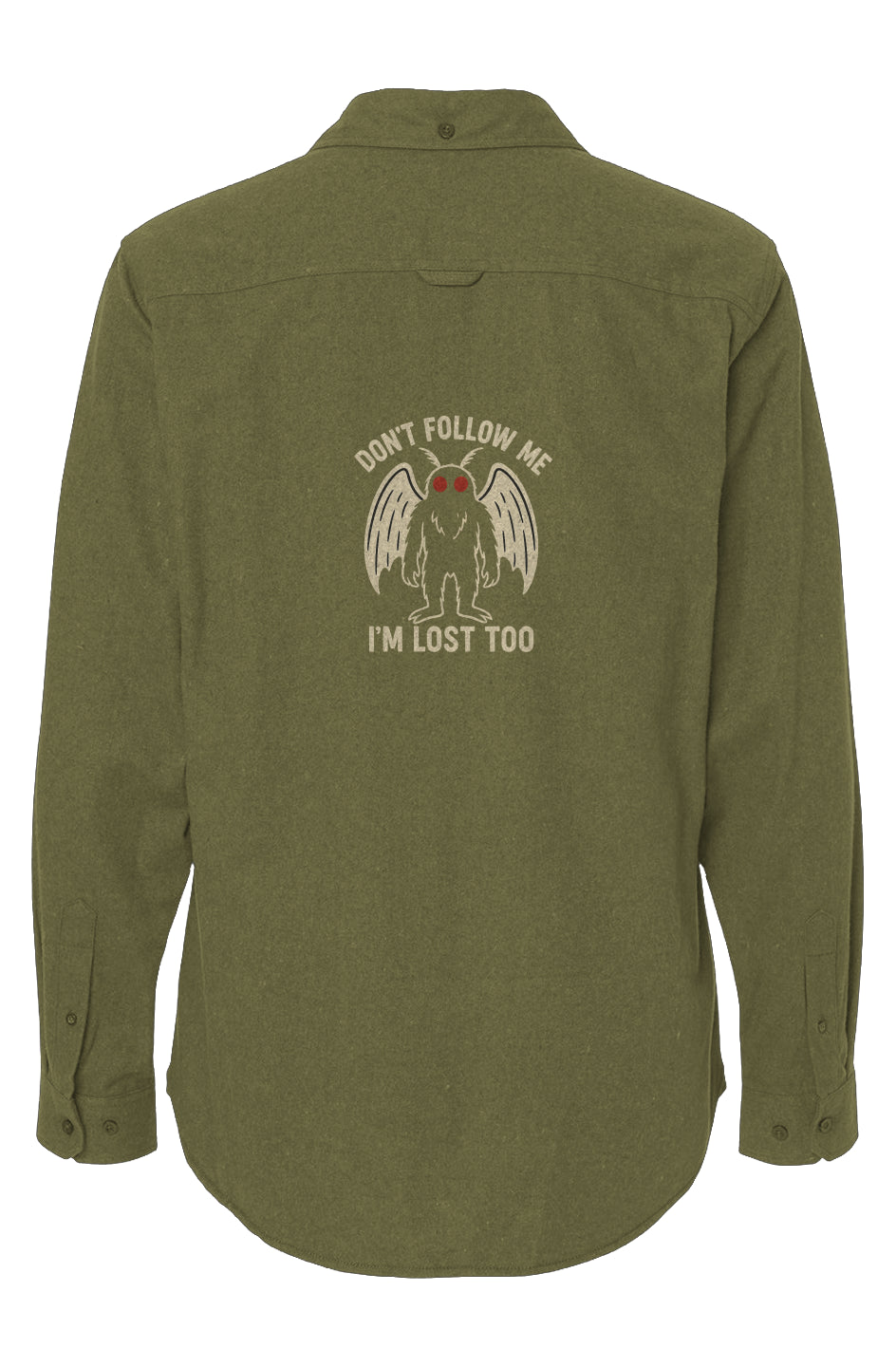 Mens Solid Flannel Shirt