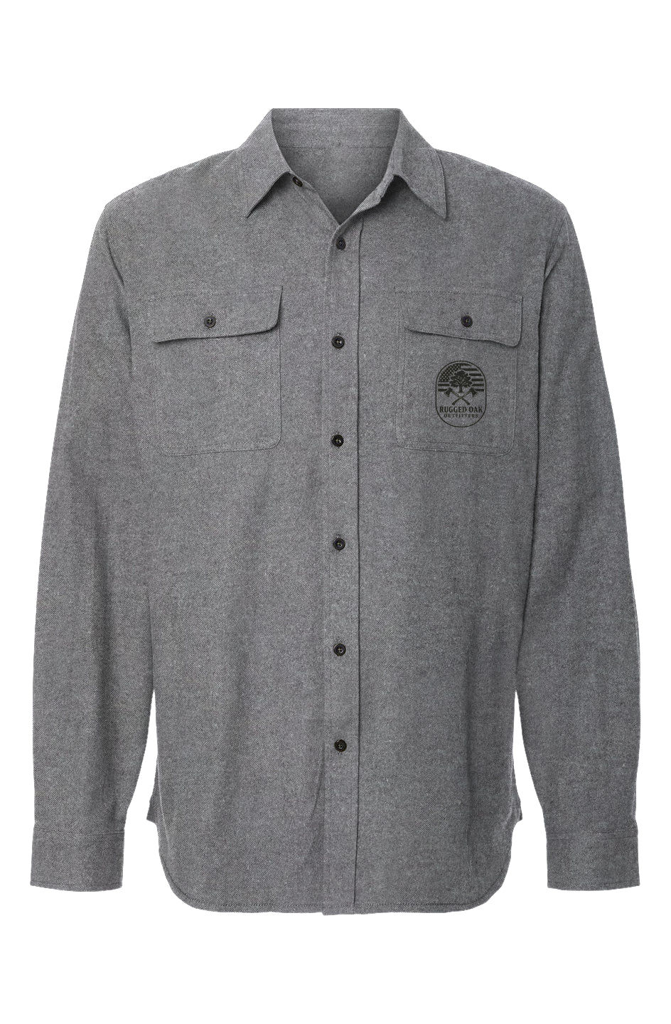 Mens Solid Flannel Shirt