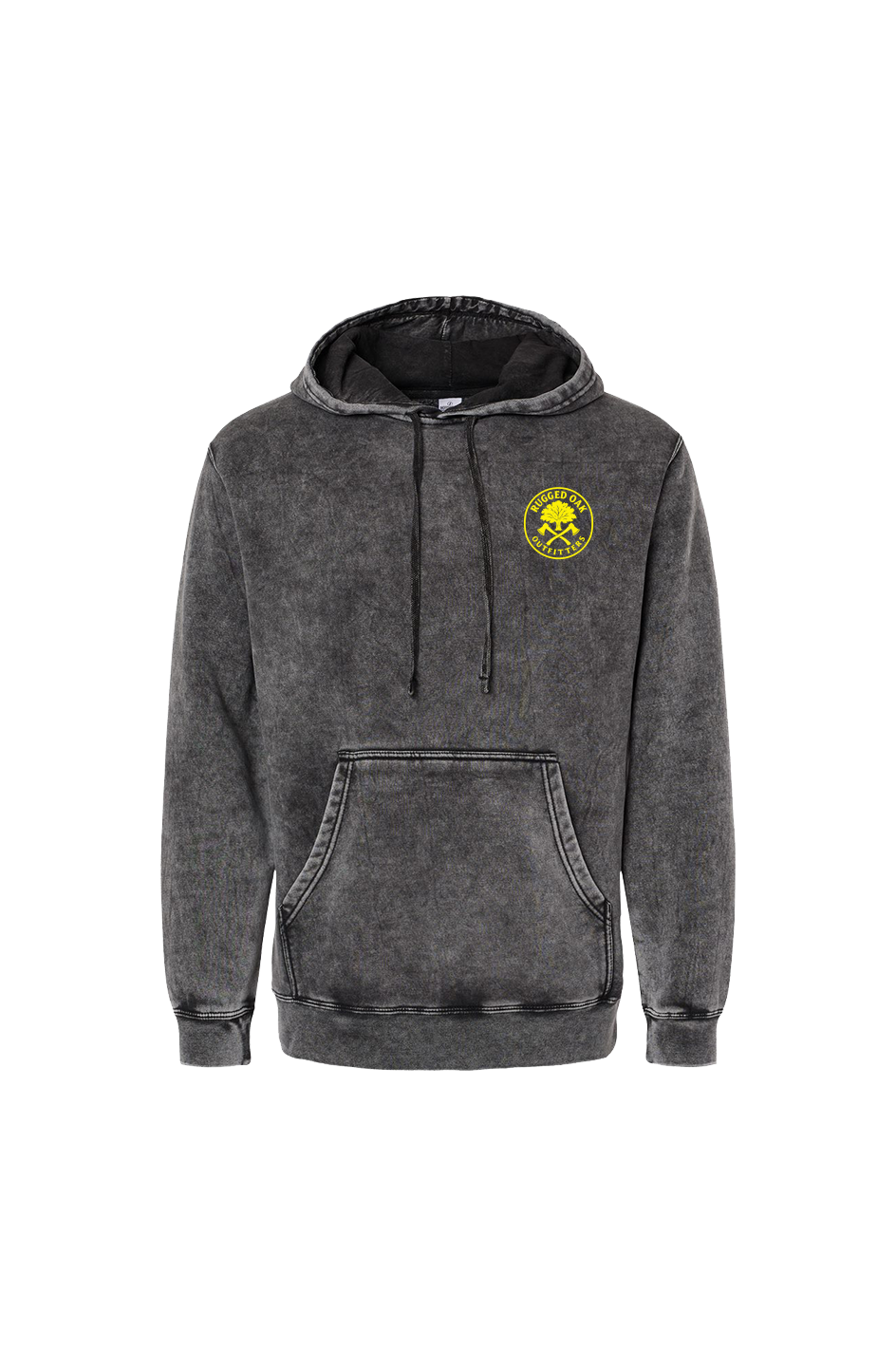 Unisex Rugged Oak Midweight Mineral Wash Hooded Sweatshirt