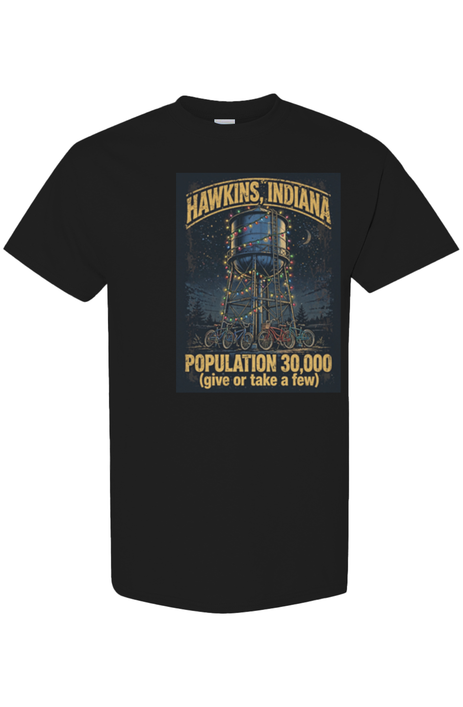 Hawkins 'Population 30 000' Tee