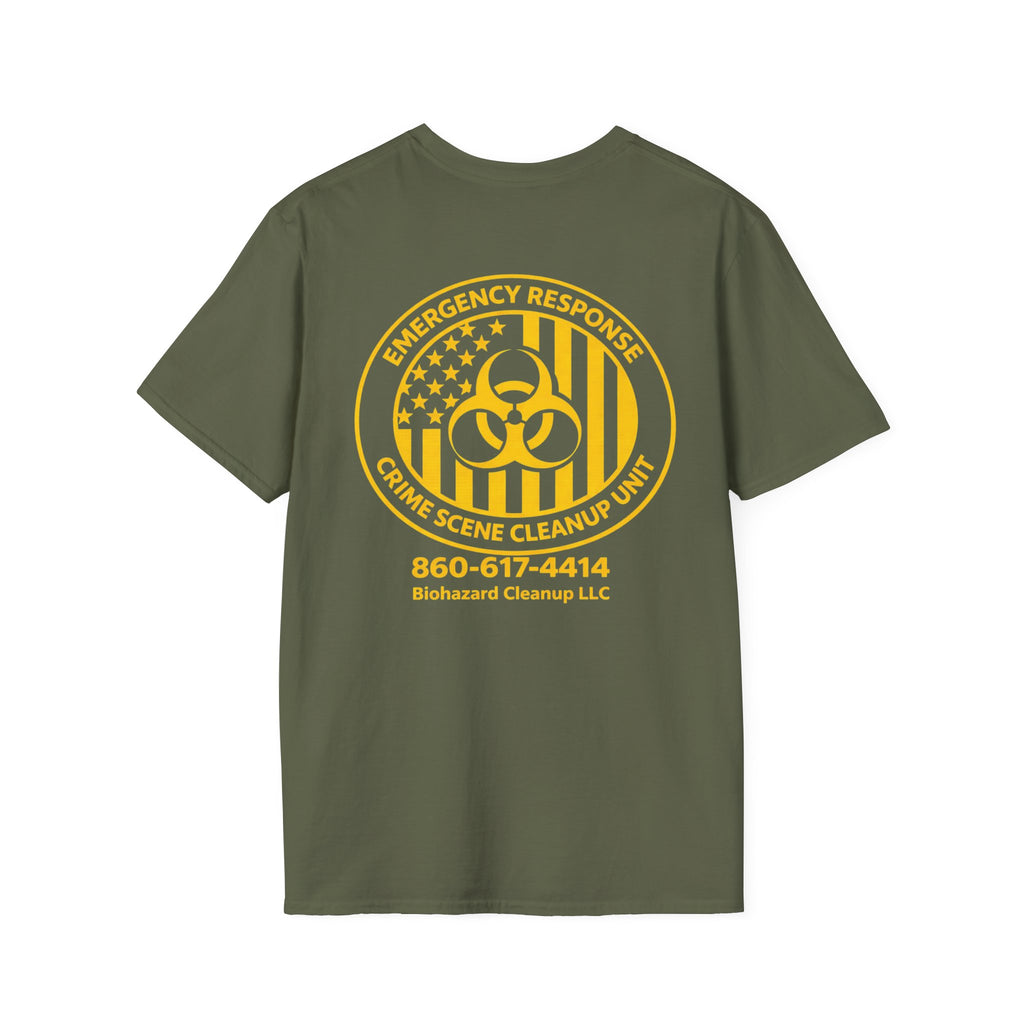 Biohazard Cleanup T-Shirt — Emergency Response Crime Scene Unit Logo