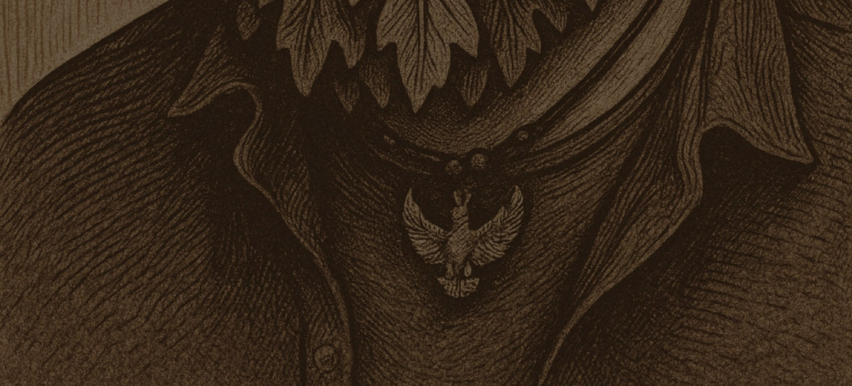 Dark engraved wood texture banner